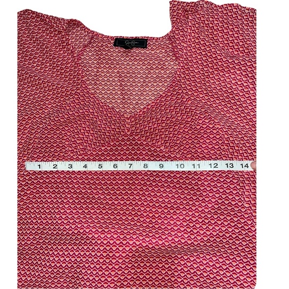 Women's Jessica Simspon Pink/Orange Abstract Sleeveless Top - XS - Picture 10 of 11
